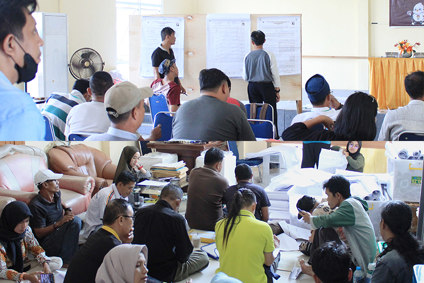 Pelaksanaan Pleno Terbuka Rekapitulasi Hasil Perhitungan Suara Pemilu 2024 Tingkat Kecamatan Sungai Raya